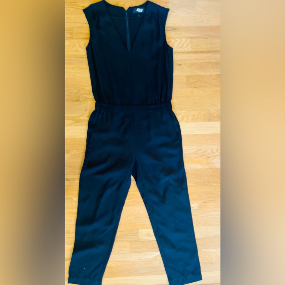 Jcrew petite black jumpsuit